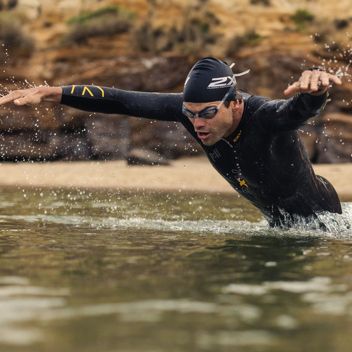 2024 2XU Mens P:1 Propel Swim Wetsuit MW4991c - Black / Ambition